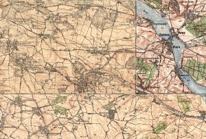 monta czterech fragmentw map z lat 1924-25